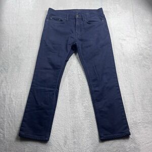 Banana Republic Travelers Jeans Navy‎ Blue Mens 30x24* Pants Slim Fit